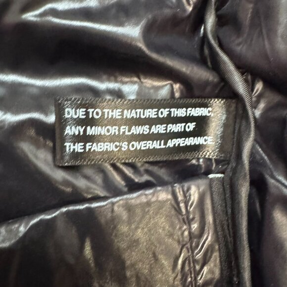 GUC S13/Shine Collection Glossy Black Sherpa-Lined Puffer Jacket (S/M) - Picture 5 of 7